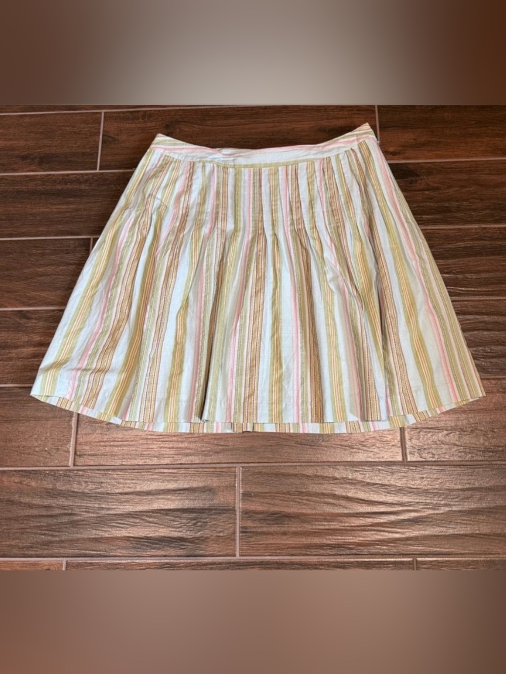Talbots Vertical Striped Skirt Size 16W Multicolor
